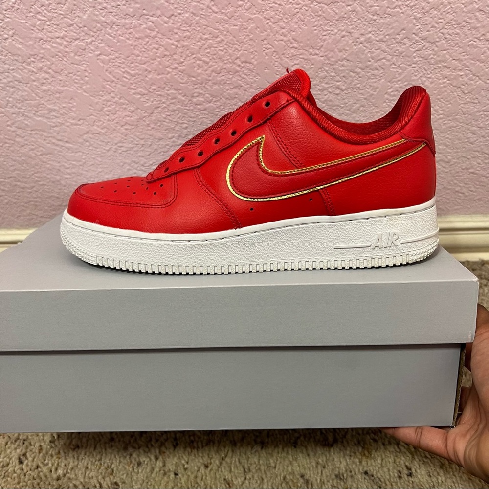 Nike Women’s 8 Red Air Force Ones